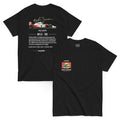Back / Main Graphic Image:

Streetwear t-shirt featuring Ayrton Senna McLaren MP4/6 Formula 1 racing car vector line art on back with Honda V12 typography

Front Chest Detail / Pocket Logo:

Close up front chest logo on Ayrton Senna McLaren MP4/6 F1 graphic t-shirt

Lifestyle / Model Shot:

Model wearing Ayrton Senna McLaren MP4/6 vintage Formula 1 graphic t-shirt

Flat Lay / Folded View:

Folded t-shirt displaying Ayrton Senna McLaren MP4/6 graphic print and Cozy Club brand neck tag