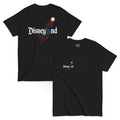 Back / Main Graphic Image:

Streetwear t-shirt featuring Disneyland script typography styled with LA Dodgers baseball logo crossover graphic

Front Chest Detail / Pocket Logo:

Close up front chest logo on Disneyland LA Dodgers crossover parody graphic tee

Lifestyle / Model Shot:

Model wearing Disneyland LA Dodgers theme park baseball crossover graphic t-shirt

Flat Lay / Folded View:

Folded t-shirt displaying Disneyland LA Dodgers graphic print and Cozy Club brand neck tag