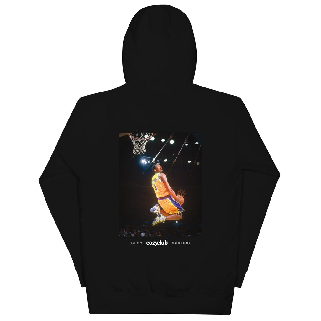 Kobe Bryant In-Game Reverse Dunk Graphic Hoodie - Vintage #8 Lakers Hoodie