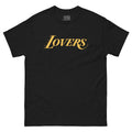 Back / Main Graphic Image:

Streetwear t-shirt featuring Lovers script typography styled in Los Angeles basketball font with Cozy Club branding

Front Chest Detail / Pocket Logo:

Close up front chest logo on Lovers Los Angeles script graphic tee

Lifestyle / Model Shot:

Model wearing Lovers Los Angeles script sports parody graphic t-shirt

Flat Lay / Folded View:

Folded t-shirt displaying Lovers graphic print and Cozy Club brand neck tag