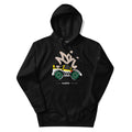 Streetwear hoodie featuring squished chibi cartoon Takata Dome NSX GT Super GT race car vector illustration on front