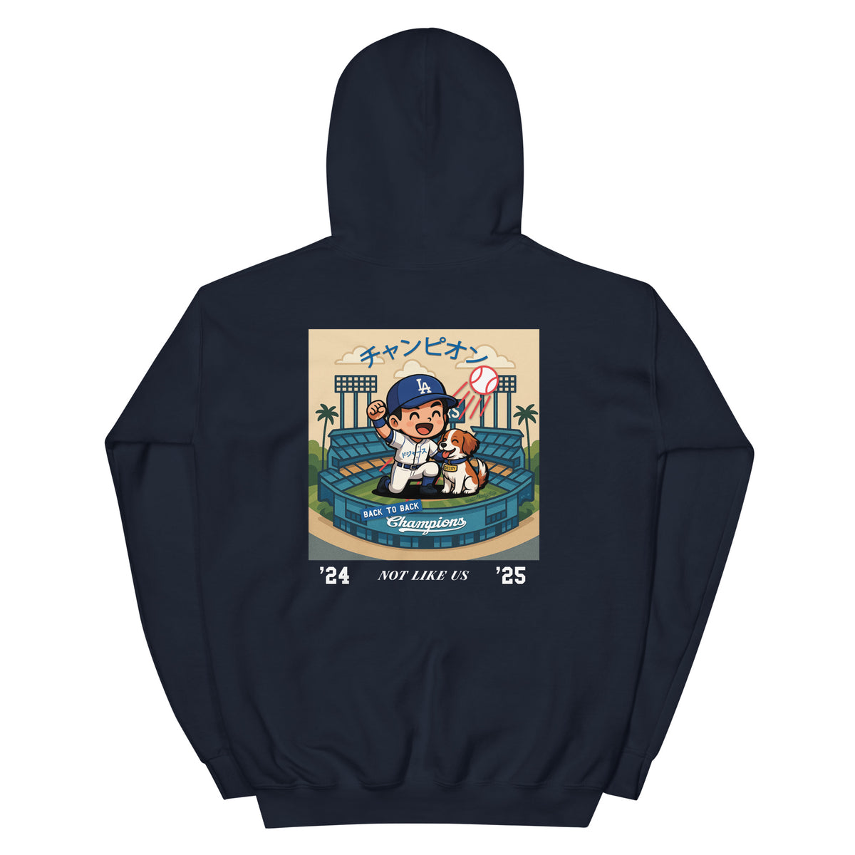 Shohei Ohtani Japanese Dodgers Not Like Us Champions - Unisex Hoodie