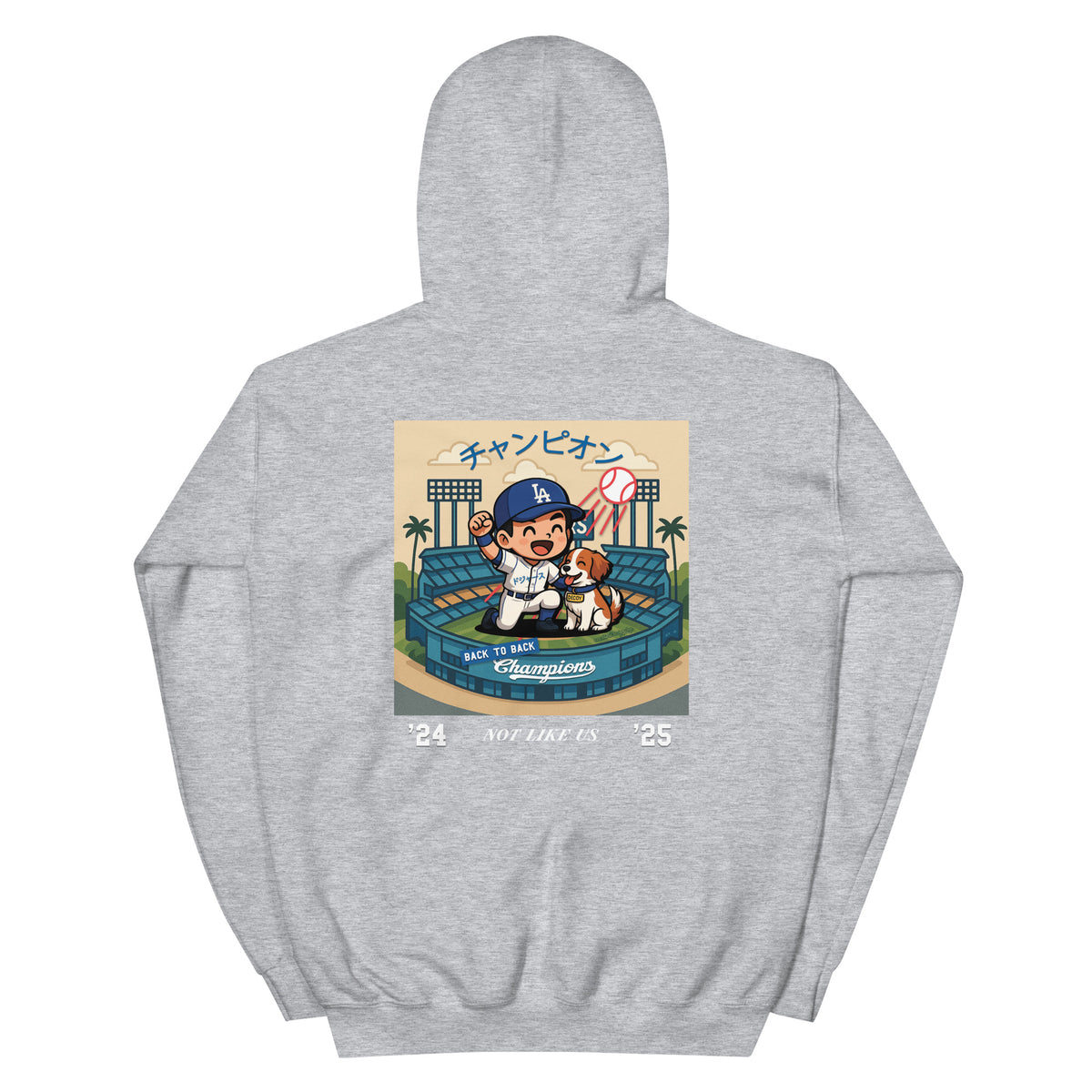 Shohei Ohtani Japanese Dodgers Not Like Us Champions - Unisex Hoodie