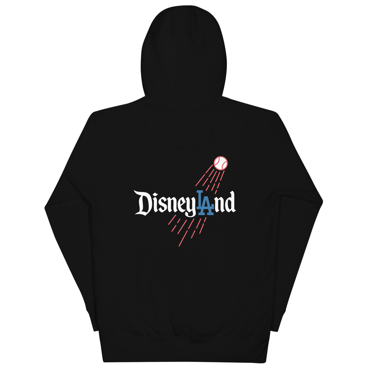 DisneyLAnd Dodgers Crossover Graphic Hoodie - Los Angeles Baseball Hoodie
