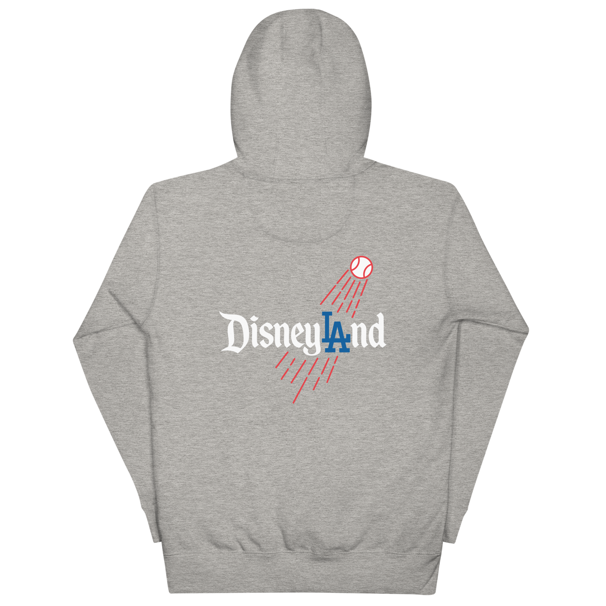 DisneyLAnd Dodgers Crossover Graphic Hoodie - Los Angeles Baseball Hoodie