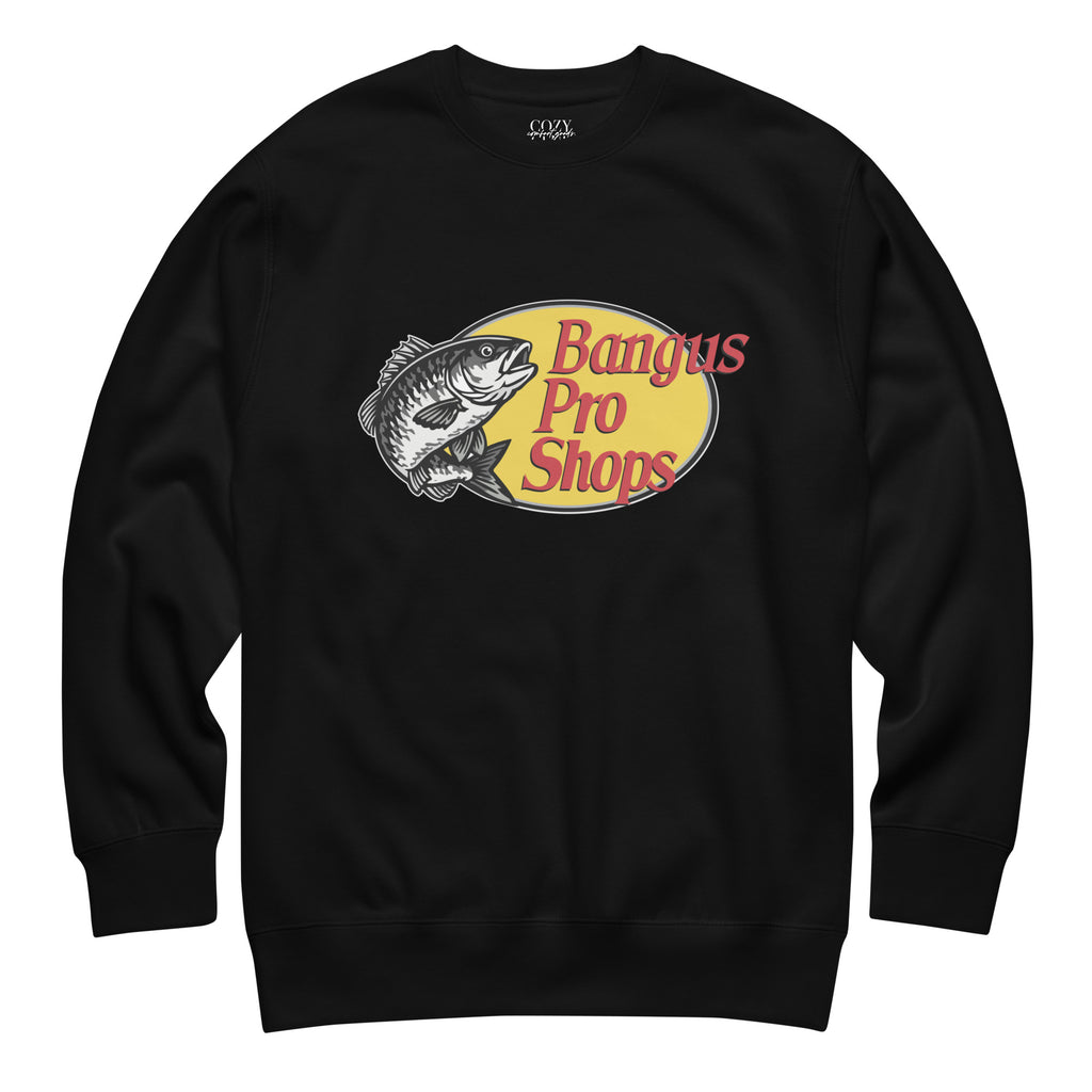 Bangus Pro Shops Outdoor Graphic Sweatshirt - Filipino Parody Sweatshirt
