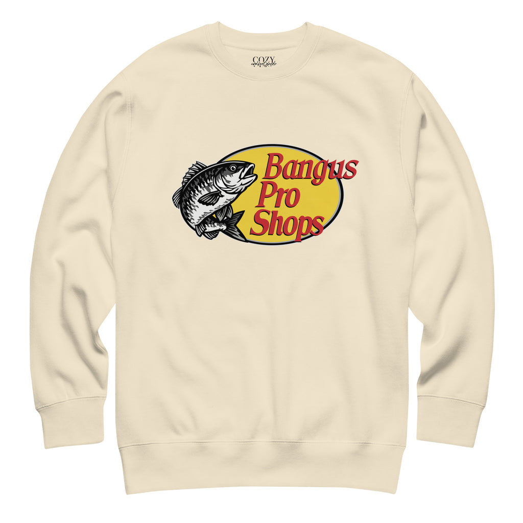 Bangus Pro Shops Outdoor Graphic Sweatshirt - Filipino Parody Sweatshirt
